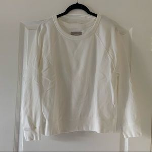 [Sold] Everlane White Terry Long Sleeve - Size S